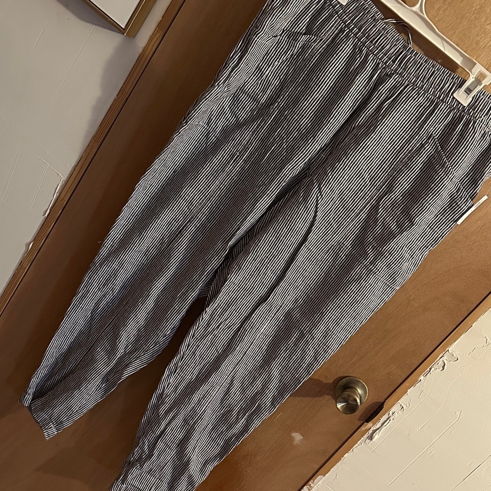 Old Navy Striped Linen Pants